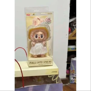 labubu mokoko fall into spring vinyl plush doll pendant limited