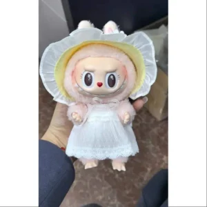 labubu mokoko fall into spring vinyl plush doll pendant limited