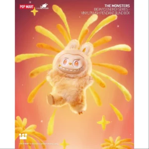 labubu the monsters big into energy series vinyl plush pendant happiness