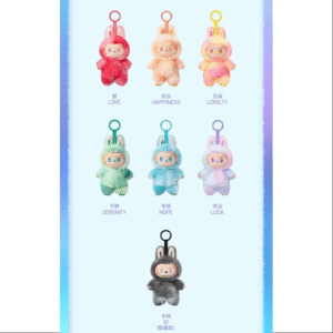 labubu the monsters big into energy series vinyl plush pendant whole set brand new with plastic